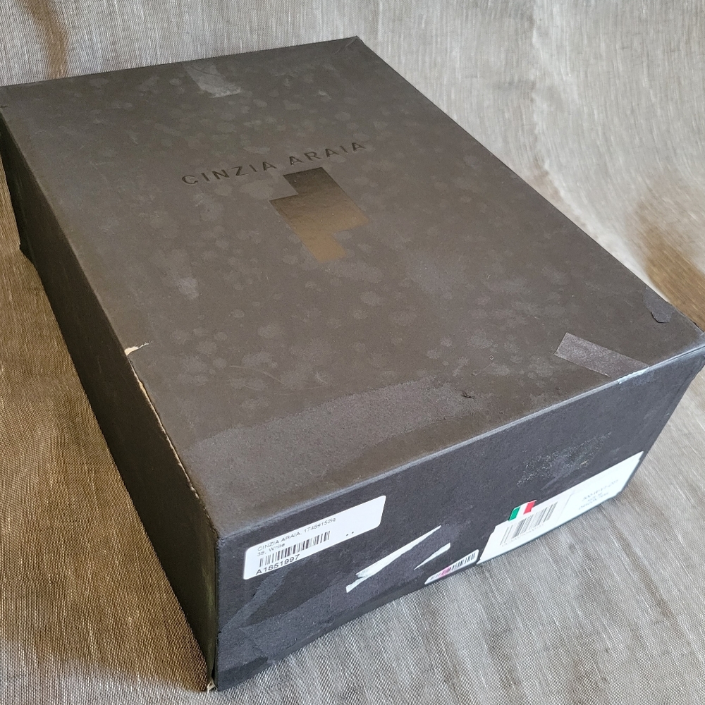 New Women's Italy's Cinzia Araia White Grey Leather Bulky Sneakers Size 8 US - Picture 16 of 16